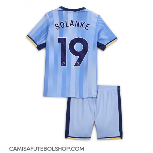 Camisa de time de futebol Tottenham Hotspur Dominic Solanke #19 Replicas 2º Equipamento Infantil 2024-25 Manga Curta (+ Calças curtas)